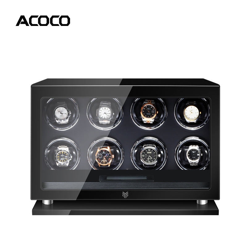 Acoco 8 Watch Winder – Elegant 8-Slot Automatic Watch Winder