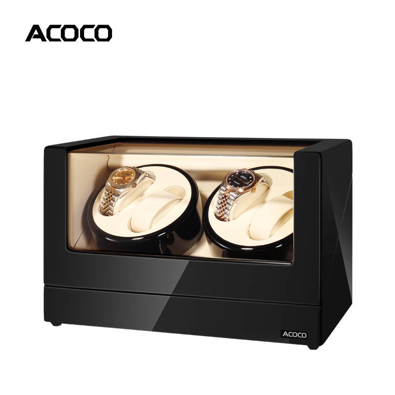 Acoco 4 Watch Winder 4+0 – Elegant 4-Slot Automatic Watch Winder