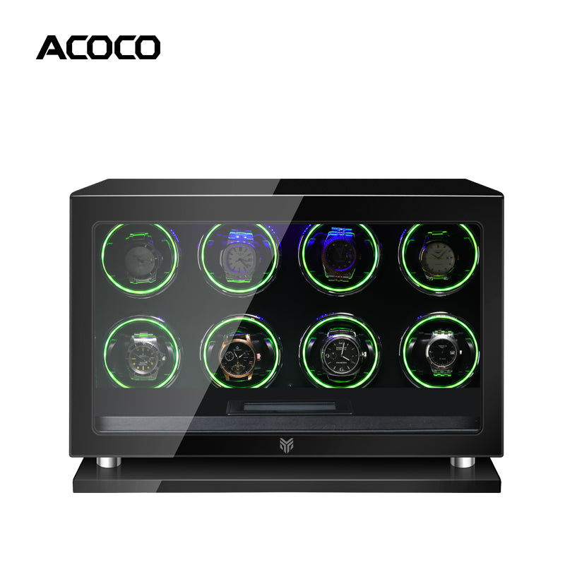 Acoco 8 Watch Winder – Elegant 8-Slot Automatic Watch Winder