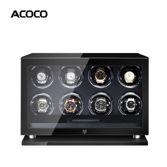 Acoco 8 Watch Winder – Elegant 8-Slot Automatic Watch Winder
