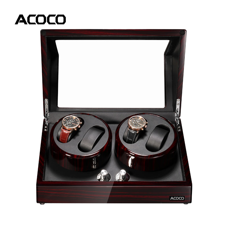 Acoco 4 Watch Winder 4+0 – Elegant 4-Slot Automatic Watch Winder